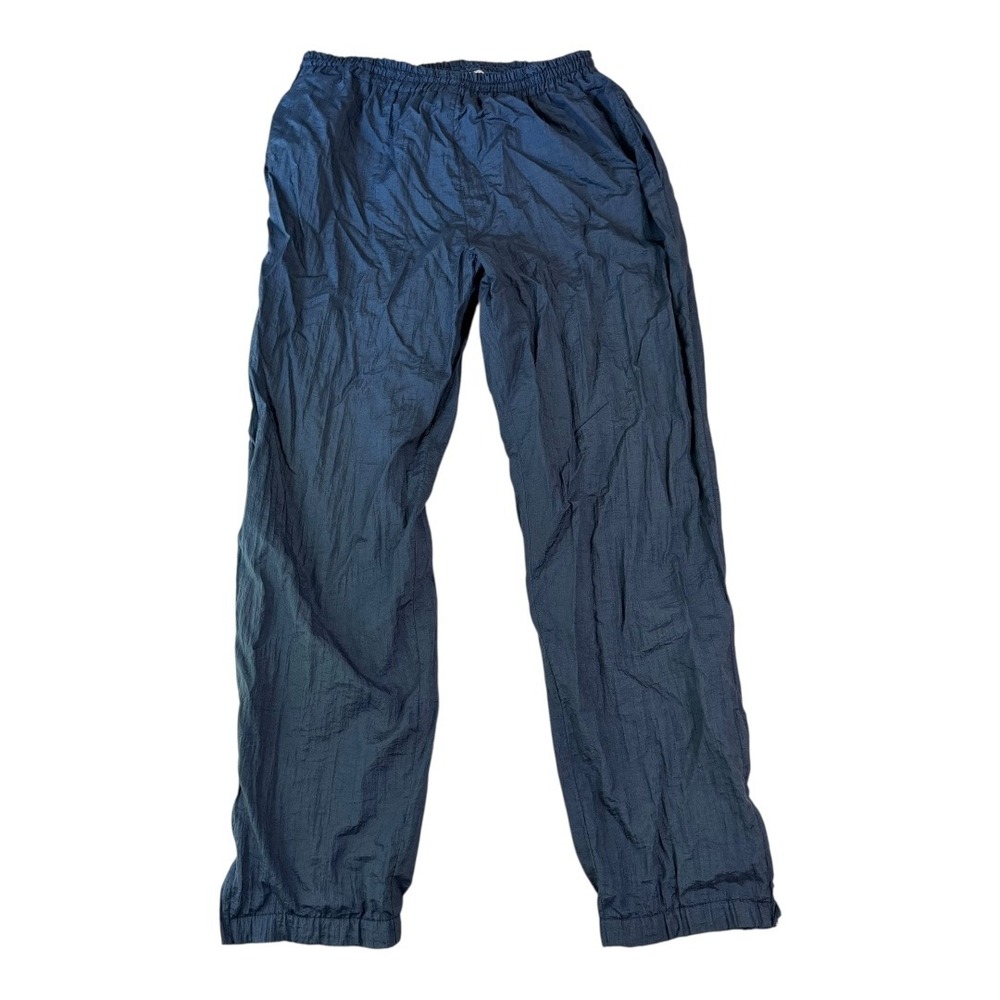 90s‎ Y2K Lavon Sportswear Track Pants Relaxed Medium Navy Blue Nylon Windbreaker